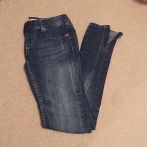 Elastic waist skinny jeggings